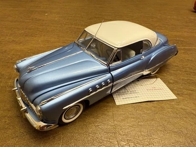 Franklin Mint 1949 Buick Riviera Blue and White 1:24 Loose W/Hangtag - Image 1 of 4