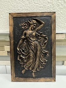 Greek Goddess Relief Wall Art 5” X 7” Classical Abstract 3D Sculpture Plaque - Picture 1 of 7