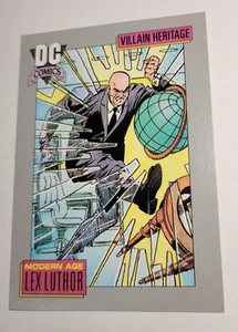 1992 Modern  Age Lex Luthor Card #27 DC Comics Villain Heritage Impel Hobby - Picture 1 of 4