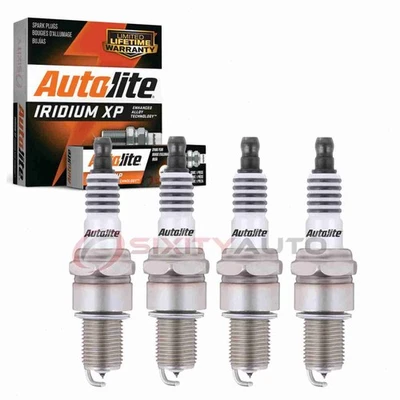 4 pc Autolite Iridium XP Spark Plugs for 1987-1993 Volkswagen Fox Ignition og - Image 1 of 4