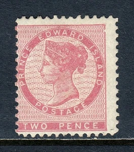 PRINCE EDWARD ISLAND — SCOTT 5a — 1862 2d QV, PAPEL AMARILLENTO — MLH CON VARIEDAD - Imagen 1 de 2