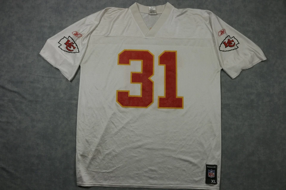 Camiseta de los Kansas City Chiefs para hombre XL NFL fútbol americano sacerdote Holmes 31 camiseta Reebok Foto 1 de 4
