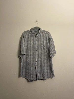 Camisa Shaver Lake para hombre con botones a cuadros manga corta bolsillo cuello talla XL Foto 1 de 4