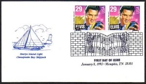 Elvis Presley #2721 (par) Chesapeake Cachet FDC música cancelar sin agregar (lote 312) - Imagen 1 de 1