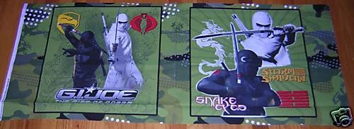 Nuevo ** GI JOE ** Paneles de almohada de tela de algodón ~ Juego de 2 Foto 1 de 1