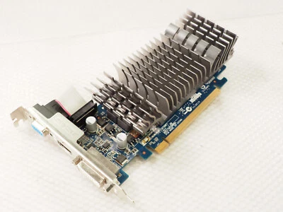 ASUS GeForce EN210 Silent/DI/1GD3/V2 1GB DDR3 PCIe HDMI DVI VGA Video Card - Image 1 of 4