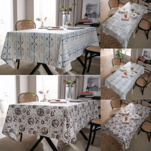 Mantel con estampado geométrico de colección mantel de cocina mantel cubierta de mesa para el hogar - Imagen 1 de 42
