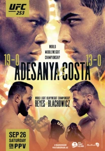 UFC 253: Adesanya vs. Costa - Fight Poster - 12x18" - Bild 1 von 1