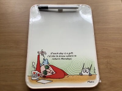 Vintage 80s Maxine Dry Erase Memo Board New Hallmark Mondays Kitchen Office - Image 1 of 4
