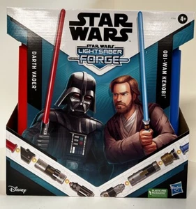 Disney Star Wars Lightsaber Forge Darth Vader Obi Wan Kenobi Set - Picture 1 of 5