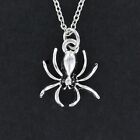 Spider Necklace - Pewter Charm on Adjustable Chain Halloween Costume Creepy NEW