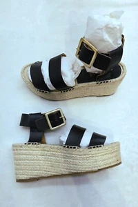 Alohas Sandals Ankle Strap Espadrille Wedge Platform Womens Size 35/US 5 - Picture 1 of 9