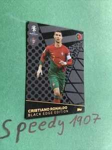 Topps Match Attax UEFA Euro 2024 Germany Black Edge Edition Ronaldo Portugal BE7 - Picture 1 of 1