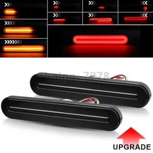 2X Tira de barra de luz trasera LED 9" para remolque camión freno señal de giro parada DRL - Imagen 1 de 10