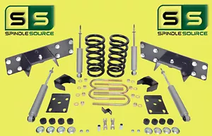 3"/ 6" Drop Lowering Kit Coils Shocks + C-Notch Fits 97-03 Ford F-150 V8 2WD - Foto 1 di 1