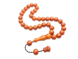 Verdunkelnde Deutsche Faser Gebetsperlen Rund, Alman Tesbih Misbaha 535 - Bild 1 von 12