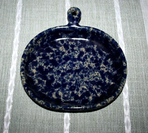 Bennington Potters VT Blue Agate 1897 Bistro Serving Plate w/ Loop Handle NEW - Picture 1 of 6