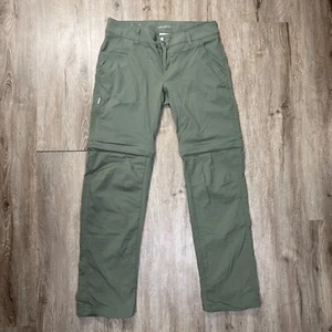 Columbia Women's Saturday Trail II Convertible Pants 8 Hiking Nylon Olive Green - Picture 1 of 6