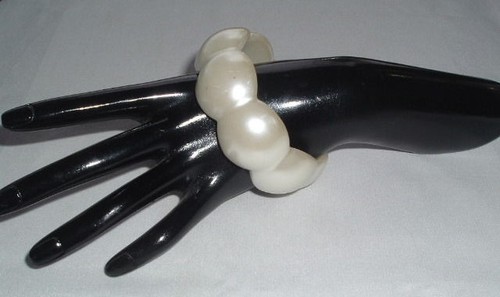 OFF WHITE BRACCIALE VINTAGE BIANCO SPORCO SMERLATO