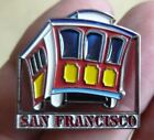 SAN FRANCISCO CABLE CAR TROLLEY TRAVEL PIN 1 1/8" long ~ see through