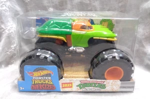 Hot Wheels MONSTER TRUCKS OVERSIZED 1:24 Metall 2023 TMNT MICHELANGELO Brandneu! - Bild 1 von 7
