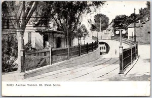 1908 Selby Avenue Tunnel Saint Paul Minnesota MN Roadway Antique Posted Postcard - Picture 1 of 2