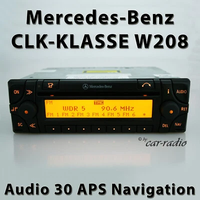 Original Mercedes Audio 30 APS W208 Navigationssystem CLK-Klasse C208 Navi Radio - Bild 1 von 4