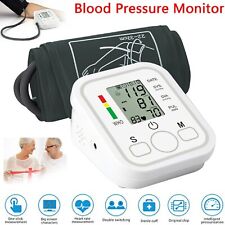 Digital Upper Arm Blood Pressure Monitor Portable Heart Rate Monitor W/ MEMORY