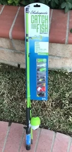 5' Light Power Spincast Fishing Rod and Reel Combo with Tackle for Easy Fishing - Picture 1 of 5