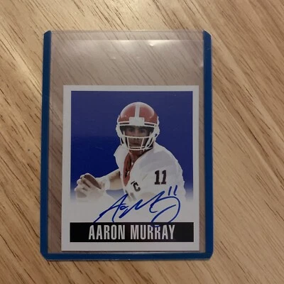 2014 Leaf Originals Blue 16/25 Aaron Murray #AM1 Autograph Georgia Bulldogs RC - Image 1 of 4