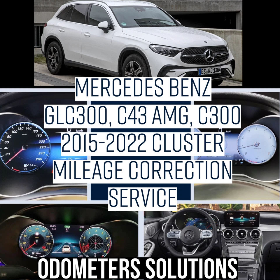 MERCEDES BENZ GLC300, C43 AMG, C300 2015-2022 Cluster Mileage Correction Service - Image 1 of 4