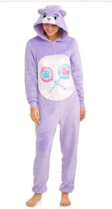  2XL SHARE BEAR Care Bear Damen Union Anzug FLIEDER Halloween Kostüm Schlafanzug  - Bild 1 von 6