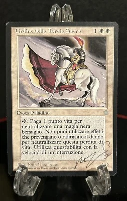 Order of the Sacred Torch Ice Age Magic MTG Artist Proof Signed Ruth Thompson AP - Image 1 of 2