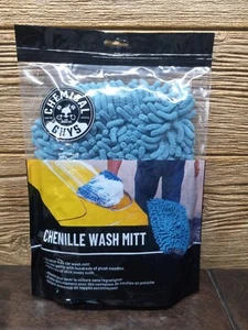 NEW Chemical Guys Chenille Car Wash Mitt Scratch Free Scrubs Gently Plush - Picture 1 of 1
