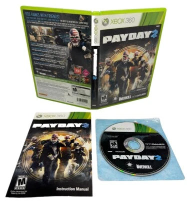 Payday 2 Microsoft Xbox 360 Complete CIB w/ Manual Tested & Works - Image 1 of 4