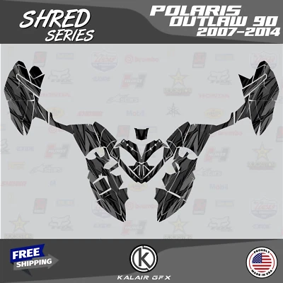 Kit de gráficos para POLARIS OUTLAW 90 (2007-2014) Shred Series - Smoke 16-MIL Foto 1 de 4