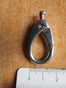Kleiner Karabinerhaken mit starker Feder 38mm lang Einhängehaken Haken Ösenhaken - Bild 1 von 7