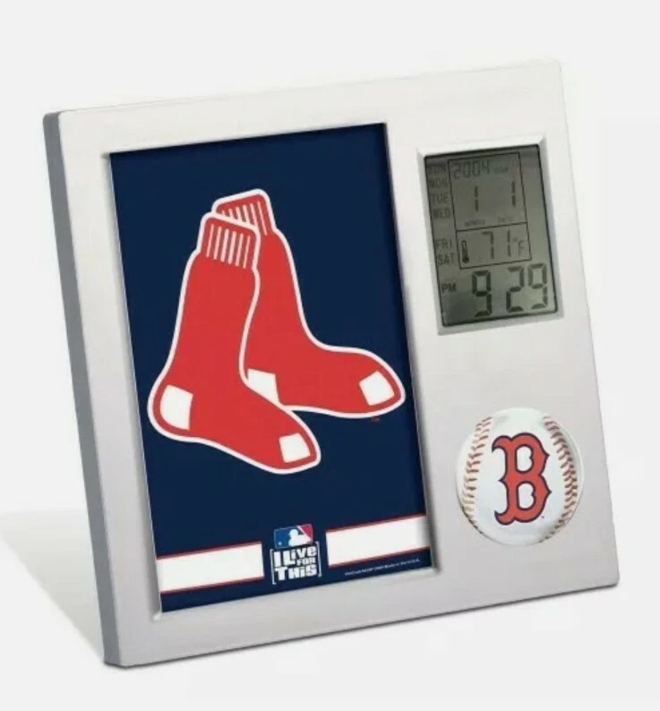 BOSTON RED SOX Official MLB Team Desk Alarm Clock Easle Back - Image 1 of 1