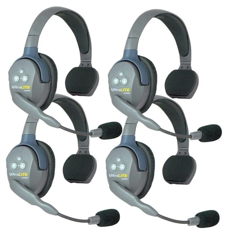 Eartec UltraLITE 4 user, Hands Free Intercom System - Single Ear Headsets USA - Image 1 of 1