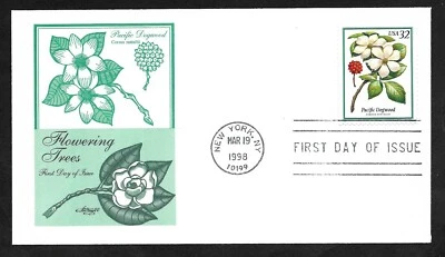 #3197 32c  Flowering Trees -Pacific Dogwood- Artmaster FDC - Image 1 of 2