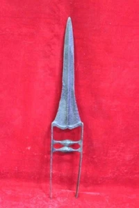 Steel Katar Dagger Tiger Knife 1900s Old Indian Antique Rare Hand Forged - Picture 1 of 7