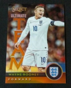 2015-16 Panini Select Ultimate Team Orange Prizm 40/149 Wayne Rooney No.18
