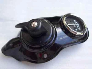 NEW BSA MATCHLESS AJS TRIUMPH LUCAS HEADLIGHT SWITCH PANEL WITH AMMETER - Foto 1 di 3