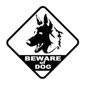Beware of the dog Hund Aufkleber 2 Stck. JDM Decal Auto Sticker 12,7 cm - Picture 1 of 5
