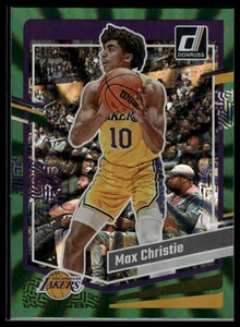 2023-24 Donruss Max Christie Green Laser Holo Los Angeles Lakers #117 - Bild 1 von 2
