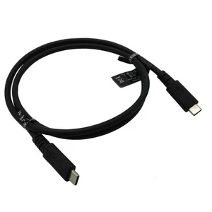USB-C auf USB-C Kabel Schwarz 1m - Bild 1 von 1