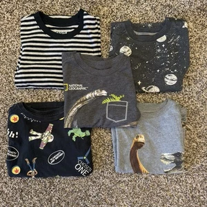 Short Sleeve Shirt Bundle Little Boys Size 4T Five Shirts Mixed Brands - Picture 1 of 5