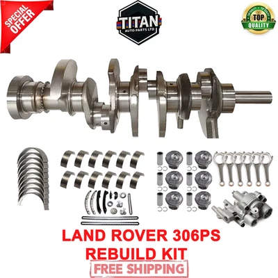 LAND RANGE ROVER 306PS 3.0L CIGÜEÑAL MOTOR GASOLINA CON KIT RECONSTRUCCIÓN MOTOR NUEVO Foto 1 de 4