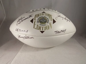 AUTOGRAPH FOOTBALL ARA PARSEGHIAN, BO SCHEMBECHLER, JOHNNY LUJACK, JOHN HUARTE - Picture 1 of 8
