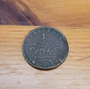 1914 W.H. Cooksy NON Transferable Ingle System Trade Token Longstreth Ohio - Picture 1 of 6